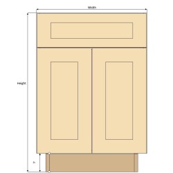 Double Door Single Drawer