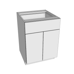 Double Door Single Drawer Base