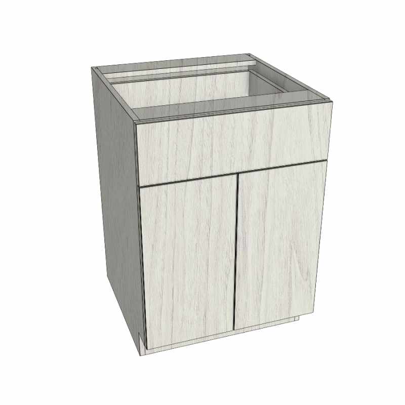 Double Door Single Drawer Base