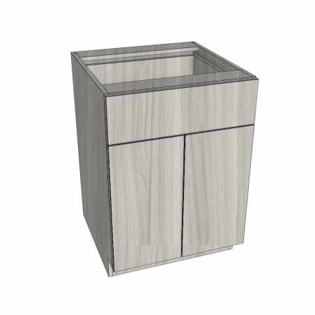 Double Door Single Drawer Base