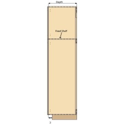 Tall Double 70-30 Split